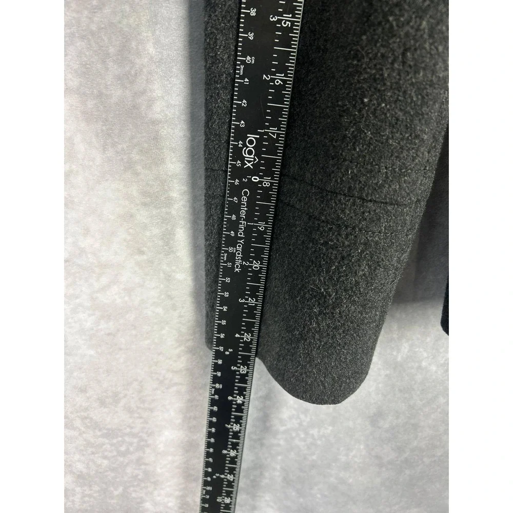 J.Crew Womens 100%‎ Wool Double Breasted Pea Coat Charcoal Grey XS RN77388 - Picture 6 of 7